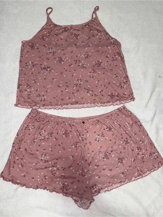 No Boundaries Other - No Boundaries Dusty Rose Floral Cami & Shorts Set